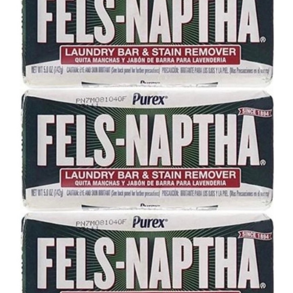 Set of 3 Pyrex Fels-Naptha Laundry Bars & Stain Remover